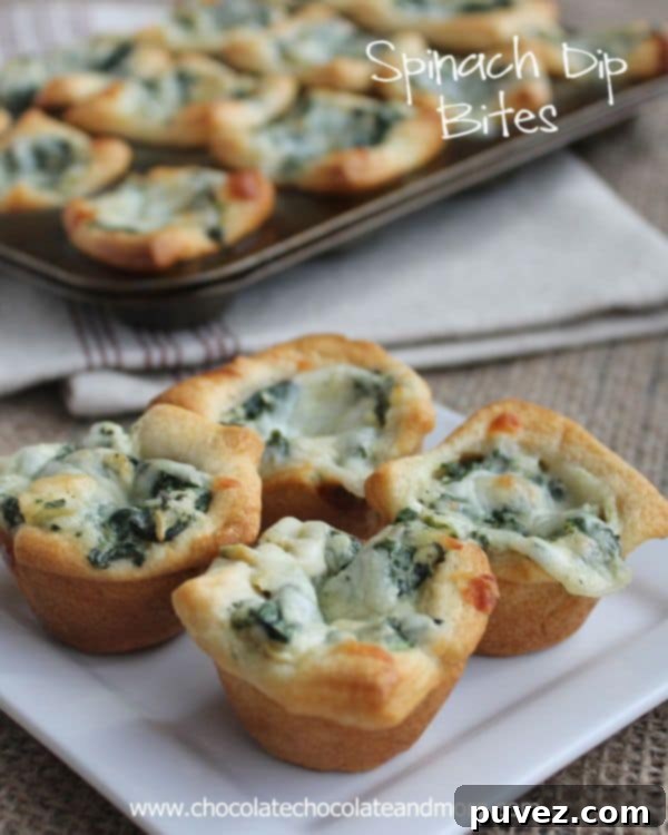 Savory Spinach Dip Bites, perfect for appetizers