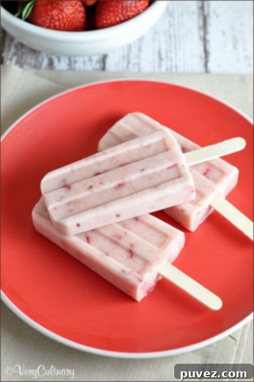 Refreshing Strawberry Jam Pops, a fruity frozen treat