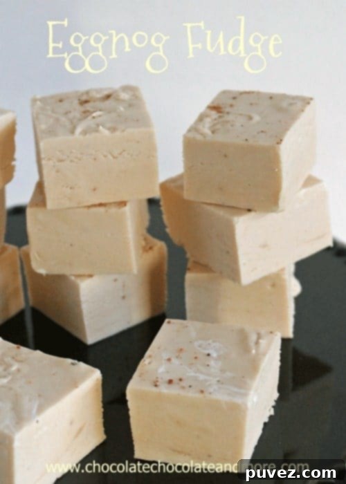 Homemade Eggnog Fudge