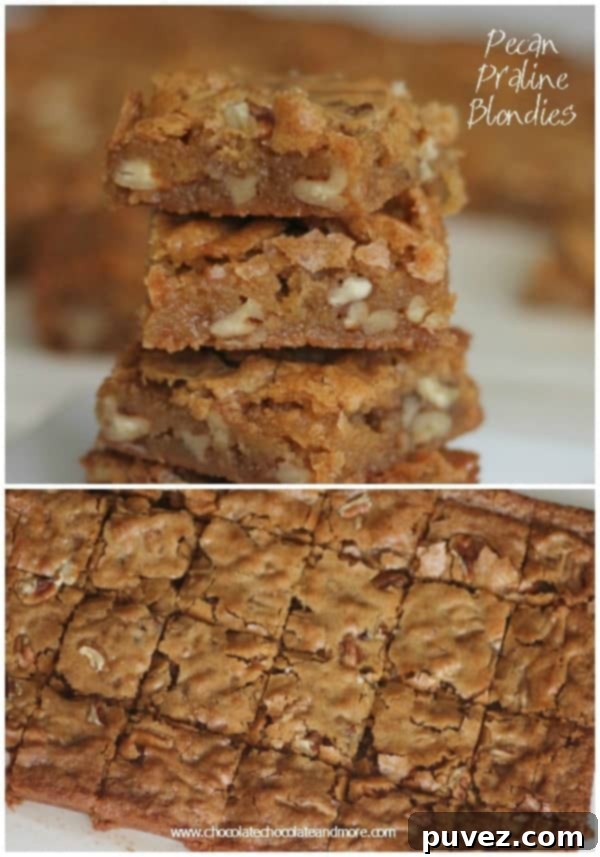 Pecan Praline Blondies
