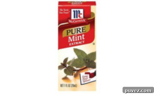 McCormick Pure Mint Extract bottle