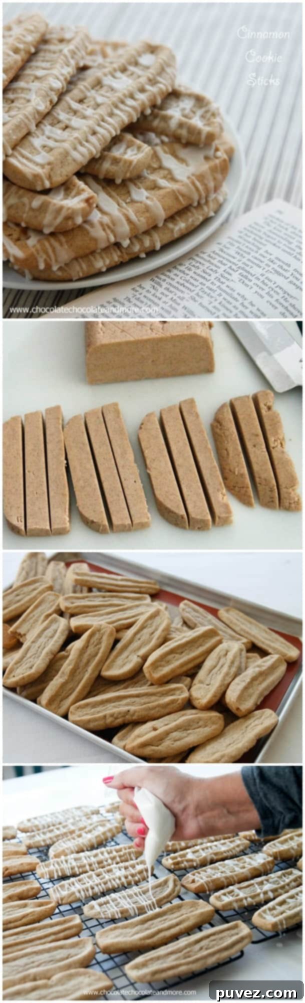 Cinnamon Sugar Cookie Sticks 2 Delicious Cinnamon Cookie Sticks with sweet glaze