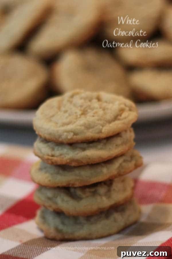 White Chocolate Oatmeal Cookies for your sweet cravings