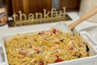 Cheesy Garlic Salmon Pasta