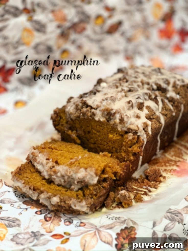 Glazed Pumpkin Loaf Cake