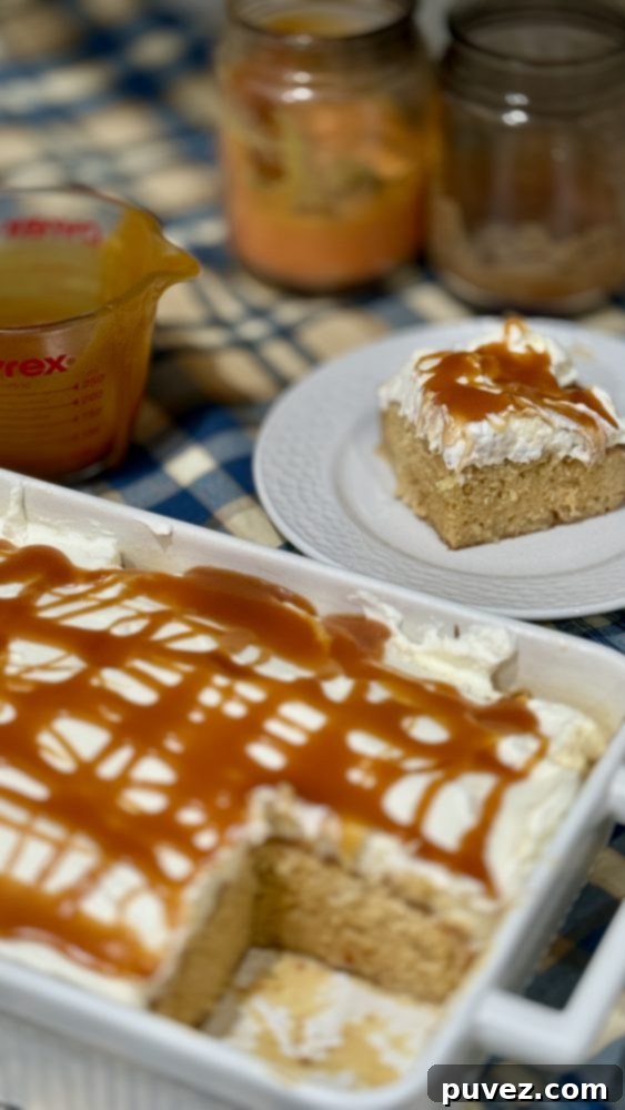Delicious Caramel Tres Leches Cake